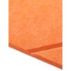 Pomarańczowy panel filcowy o fakturze przypominającej miękką tkaninę, z widocznymi krawędziami i delikatnym wzorem w postaci linii. Produkt ma kształt kwadratu i jest przedstawiony w zbliżeniu, ukazując szczegóły materiału.