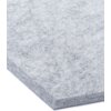 Szary panel filcowy o heksagonalnym kształcie, z widoczną teksturą materiału. Produkt ma wymiary 40 x 46 cm i jest przedstawiony w zbliżeniu, ukazując grubość i szczegóły powierzchni.