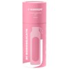 Różowe opakowanie z napisem "wessper" oraz "Motivational glass bottle 0,5 l PINK" na górze, a poniżej grafika butelki i napis "B1 BOROSILICATE".