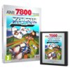 Opakowanie i kartridż gry "Xevious" na konsolę Atari 7800, z grafiką przedstawiającą futurystyczne statki kosmiczne nad zielonym krajobrazem. Na opakowaniu widnieje napis "ATARI 7800 VIDEO GAME CARTRIDGE" oraz oznaczenie wiekowe "3" i logo "ATARI".