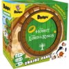 Opakowanie gry karcianej z motywem "The Hobbit The Lord of the Rings" z napisem "Dobble" oraz grafiką drzwi i pierścienia. Na opakowaniu widnieją informacje: "Zawartość 55 kart", "Wyprawa po jedyny pierścień", "6+", "2-8", "15'", oraz hasło "Znajdź parę!".
