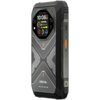 Smartfon OSCAL Tank 1 5G 12/256GB 6.78" 120Hz w kolorze czarnym, z wyświetlaczem pokazującym godzinę 10:08, datę 18.02 oraz różne wskaźniki, takie jak dni tygodnia i poziom naładowania baterii. Na obudowie widoczne są napisy "OSCAL" oraz "SHOCKPROOF".