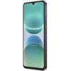 Smartfon z dużym ekranem o przekątnej 6.88 cala, wyświetlający gradientowe kolory w odcieniach zieleni i błękitu, z widocznym wcięciem na kamerę przednią. Obudowa urządzenia jest czarna, z widocznymi przyciskami bocznymi.