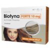Opakowanie suplementu diety "Biotyna ACTIVLAB Forte 10 mg" zawiera 30 tabletek i jest oznaczone hasłem "Zdrowe, mocne włosy*". Na opakowaniu widnieje logo "ACTIVLAB pharma" oraz grafika przedstawiająca włosy.