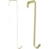 Na zdjęciu widoczne są dwa złote wieszaki o prostym, minimalistycznym designie, każdy z haczykiem na obu końcach. Produkt opisany jest jako "Wieszak CHRISTMAS DECORATION 925467 29 cm Złoty".