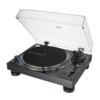 Zestaw Stereo Gramofon Audio-Technica A-T LP140XP + Aktywne Kolumny Podstawkowe Audii-Technica A-T SP3 X CZ+BIAŁY Napęd Bezpośredni