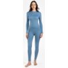 Niebieska bielizna termoaktywna SPOKEY Coldy w rozmiarze M/L, składająca się z dopasowanej koszulki z długim rękawem i legginsów. Produkt prezentowany jest na białym tle.