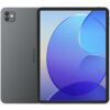 Tablet w kolorze szarym z widocznym logo "Blackview" na tylnej obudowie oraz ekranem wyświetlającym abstrakcyjny niebiesko-fioletowy wzór. Na tylnej obudowie znajdują się dwa obiektywy aparatu i lampa błyskowa.