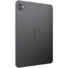 Szary tablet z widocznym logo "Blackview" na tylnej obudowie, posiada podwójny aparat z lampą błyskową w górnym rogu. Obudowa ma zaokrąglone krawędzie i gładkie wykończenie.