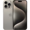 Na zdjęciu widoczny jest smartfon z dużym ekranem, na którym wyświetlany jest abstrakcyjny wzór w odcieniach szarości. Obok ekranu znajduje się tył urządzenia z trzema obiektywami aparatu i logo w kształcie nadgryzionego jabłka.