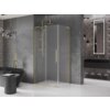 Mexen Velar L kabina prysznicowa rozsuwana 110 x 85 cm, szron, złota szczotkowana - 871-110-085-33-55 Cichy domyk Tak