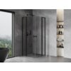 Mexen Mist L Duo kabina prysznicowa uchylna 105 x 105 cm, transparent, czarna - 8A4L-105-105-70-00 Cichy domyk Tak