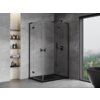 Mexen Mist-H L Duo kabina prysznicowa uchylna prawa 75 x 110 cm, transparent, czarna - 8A5L-075L-110P-70-00 Cichy domyk Tak
