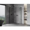 Mexen Mist-H L Duo kabina prysznicowa uchylna lewa 120 x 90 cm, transparent, czarna - 8A5L-120L-090P-70-00 Cichy domyk Tak