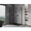 Mexen Mist-H L Duo kabina prysznicowa uchylna lewa 120 x 90 cm, transparent, czarna - 8A5L-120L-090P-70-00 Cichy domyk Tak