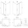 Mexen Rox L kabina prysznicowa rozsuwana 105 x 110 cm, transparent, chrom - 8C2L-105-110-01-00 Cichy domyk Tak