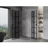 Mexen Mist L Duo kabina prysznicowa uchylna 105 x 100 cm, czarna kratka, czarna - 8A4L-105L-100P-70-77 Typ kabina prysznicowa
