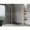 Mexen Mist Duo kabina prysznicowa uchylna 120 x 105 cm, transparent, złota szczotkowana - 8A4-120-105-55-00 Cichy domyk Tak