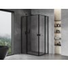 Mexen Mist Duo kabina prysznicowa uchylna 120 x 70 cm, czarna ramka, czarna - 8A4-120L-070P-70-70 Cichy domyk Tak