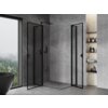 Mexen Mist Duo kabina prysznicowa uchylna 120 x 70 cm, czarna ramka, czarna - 8A4-120L-070P-70-70 Typ kabina prysznicowa