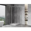 Mexen Mist Duo kabina prysznicowa uchylna 100 x 100 cm, transparent, chrom - 8A4-100-100-01-00 Cichy domyk Tak