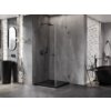 Mexen Lunar-B kabina prysznicowa uchylna lewa 90 x 90 cm, transparent, gun metal - 832-090-090-95-00-L Cichy domyk Tak