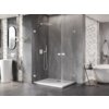 Mexen Lunar-B Duo kabina prysznicowa uchylna 100 x 95 cm, transparent, biała - 832-100L-095P-20-00 Cichy domyk Tak