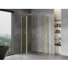 Mexen Mist Duo kabina prysznicowa uchylna 120 x 75 cm, transparent, złota szczotkowana - 8A4-120-075-55-00 Cichy domyk Tak