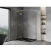 Mexen Mist-H L Duo kabina prysznicowa uchylna lewa 115 x 75 cm, transparent, złota - 8A5L-115L-075P-50-00 Cichy domyk Tak