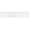 Tabela przedstawia wymiary kabin prysznicowych w milimetrach, z kolumnami oznaczonymi jako: Rozmiar kabiny, A1, A2, X1, X2, Y1, Y2, B1, B2, D, E1, E2, H. Wartości w tabeli obejmują różne rozmiary kabin, takie jak 95x70, 95x75, 95x80, 95x85, 95x90, 95x95, 95x100, z odpowiednimi wymiarami w poszczególnych kolumnach.