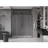 Mexen Velar L Duo drzwi prysznicowe rozsuwane 200 cm, szron, czarne - 871-200-003-32-70 Gwarancja 24 miesiące