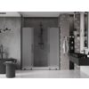 Mexen Velar L Duo drzwi prysznicowe rozsuwane 200 cm, szron, czarne - 871-200-003-32-70 Gwarancja Door To Door