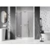 Mexen Lunar-F L drzwi prysznicowe składane lewe 115 cm, transparent, białe - 836SL-115-050-20-00-L Gwarancja Door To Door