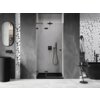 Mexen Lunar L drzwi prysznicowe uchylne lewe 90 cm, transparent, czarne - 834L-090-000-70-00-L Gwarancja 24 miesiące