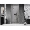Mexen Lunar L drzwi prysznicowe uchylne lewe 90 cm, transparent, czarne - 834L-090-000-70-00-L Gwarancja Door To Door