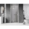 Mexen Lunar L drzwi prysznicowe uchylne lewe 80 cm, transparent, białe - 834L-080-000-20-00-L Gwarancja Door To Door