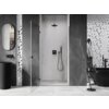 Mexen Lunar-B drzwi prysznicowe uchylne lewe 70 cm, transparent, czarne - 832-070-000-70-00-L Gwarancja Door To Door