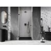 Mexen Lunar-B drzwi prysznicowe uchylne lewe 70 cm, transparent, czarne - 832-070-000-70-00-L Gwarancja 24 miesiące