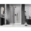 Mexen Lunar L drzwi prysznicowe uchylne lewe 135 cm, transparent, czarne - 834L-135-000-70-00-L Gwarancja Door To Door