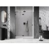 Mexen Lunar L drzwi prysznicowe uchylne lewe 135 cm, transparent, czarne - 834L-135-000-70-00-L Gwarancja Door To Door