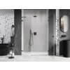 Mexen Lunar-B L drzwi prysznicowe uchylne prawe 145 cm, transparent, czarne - 832SL-145-050-70-00-P Gwarancja Door To Door
