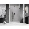 Mexen Lunar-B L drzwi prysznicowe uchylne prawe 145 cm, transparent, czarne - 832SL-145-050-70-00-P Gwarancja Door To Door