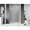 Mexen Lunar drzwi prysznicowe uchylne lewe 145 cm, transparent, białe - 834S-145-050-20-00-L Gwarancja 24 miesiące