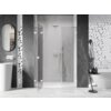 Mexen Lunar drzwi prysznicowe uchylne lewe 145 cm, transparent, białe - 834S-145-050-20-00-L Gwarancja Door To Door