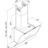 Okap VDB DS 6 Biały 408m3/h 68dB klasa C Głębokość [cm] 35