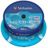 Płyta VERBATIM CD-R, 700 MB, 52x (25 szt.)