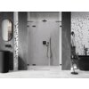 Mexen Lunar L drzwi prysznicowe uchylne lewe 160 cm, transparent, czarne - 834SL-160-050-70-00-L Gwarancja 24 miesiące