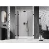 Mexen Lunar L drzwi prysznicowe uchylne lewe 160 cm, transparent, czarne - 834SL-160-050-70-00-L Gwarancja Door To Door