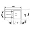Zlewozmywak BLANCO Metra 45 S 513035 Antracyt Typ Wpuszczany