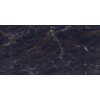 Ciemna płytka o marmurowym wzorze z widocznymi żyłkami w odcieniach bieli i brązu, powierzchnia jest błyszcząca. Produkt to "Mexen Sintra Black gres szkliwiony rekt. G1, płytka podłogowo-ścienna 120 x 60 cm, wysoki połysk - TL204-120-060-00".